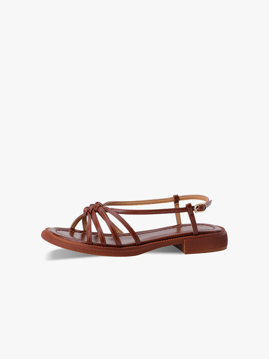 Lightweight Flat Woven Gladiator Sandals