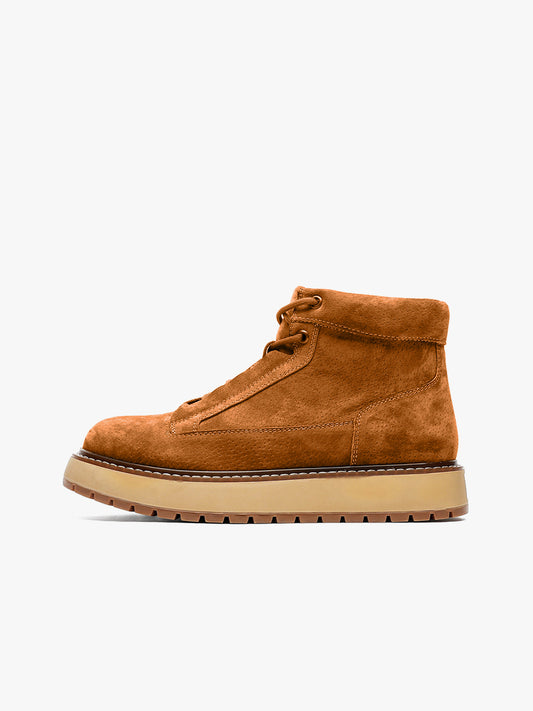 High-Top Thick-Soled Pigskin Martin Boots