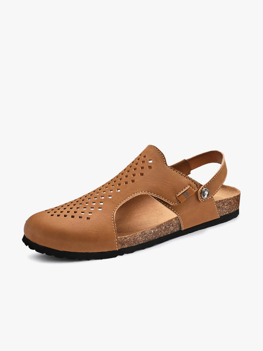 Beach Wear Cork Hole Closed Toe Sandals