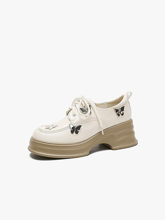 Lightweight Platform Bow Heel Loafers